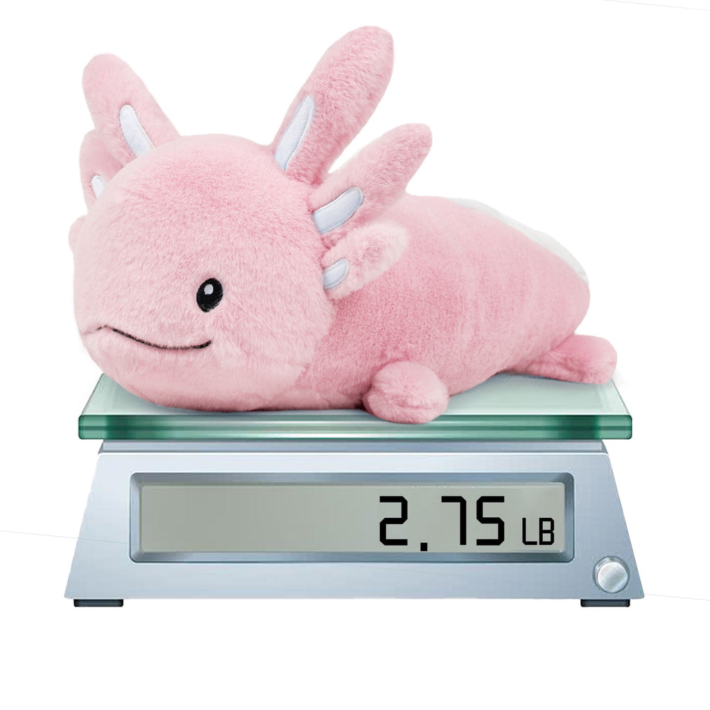 Warmos Co 20" Pink Weighted Axolotl Stuffed Animals 2.8 Pound Soft Hugging
