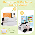 Warmos Co 28" Cow Weighted Stuffed Animals 5lb Soft Microwavable Stuffed Animal