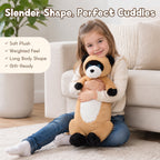 Warmos Co 19.6'' Ferret Stuffed Animal Gaint Weighted Ferret Body Pillow Plush Toy