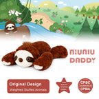 Warmos Co Stuffed Animal Plush Toy, Weighted Sloth, 3.3lb, Soft Faux Fur, 20 Inch