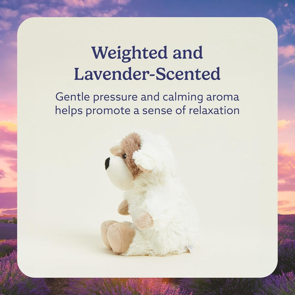 Warmos Co 13" Puppy Stuffed Animal, Microwavable Heated Plushies and Weighted
