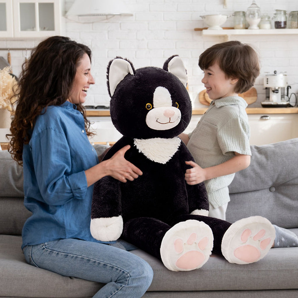 Warmos Co 39'' Weighted Cat Stuffed Animal Giant Stuffed Cat Body Pillow Plush Toy