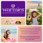 Warmos Co Microwavable Weighted Stuffed Animal, Lavender-Scented Cow Plushie, 1.5 lbs