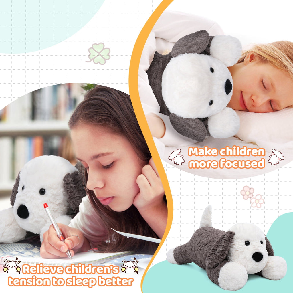 Warmos Co 24" Weighted Microwavable Stuffed Animal, Large Weighted Stuffed Dog