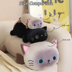 Warmos Co Weighted Black Cat Plush, Cute Soft Pillow Toy Gift for Kids 23.6 Inch,