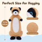 Warmos Co 19.6'' Ferret Stuffed Animal Gaint Weighted Ferret Body Pillow Plush Toy