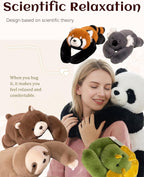 Warmos Co Weighted Stuffed Animal – Panda, Sloth, Bear, Koala, Raccoon & Dinosaur