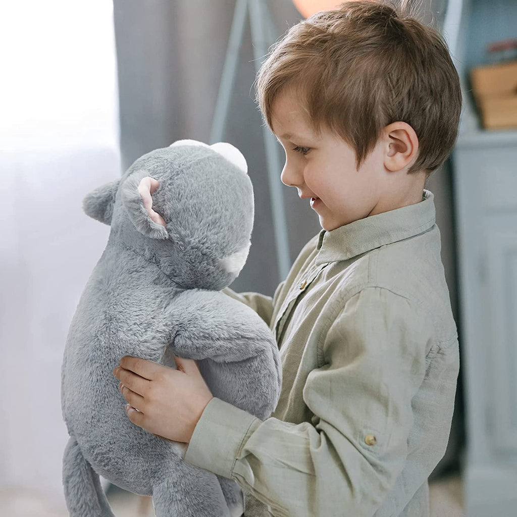 Warmos Co 20"Grey Cat Weighted Stuffed Animal 3.3lb Giant Sensory Plushie Toy for