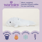 Warmos Co 13" Manatee Stuffed Animal, Microwavable Heated Plushies and Weighted