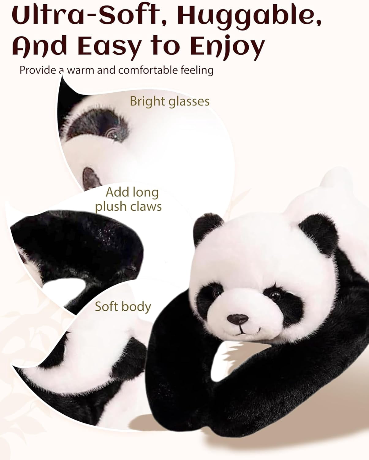 Warmos Co Weighted Stuffed Animal – Panda, Sloth, Bear, Koala, Raccoon & Dinosaur