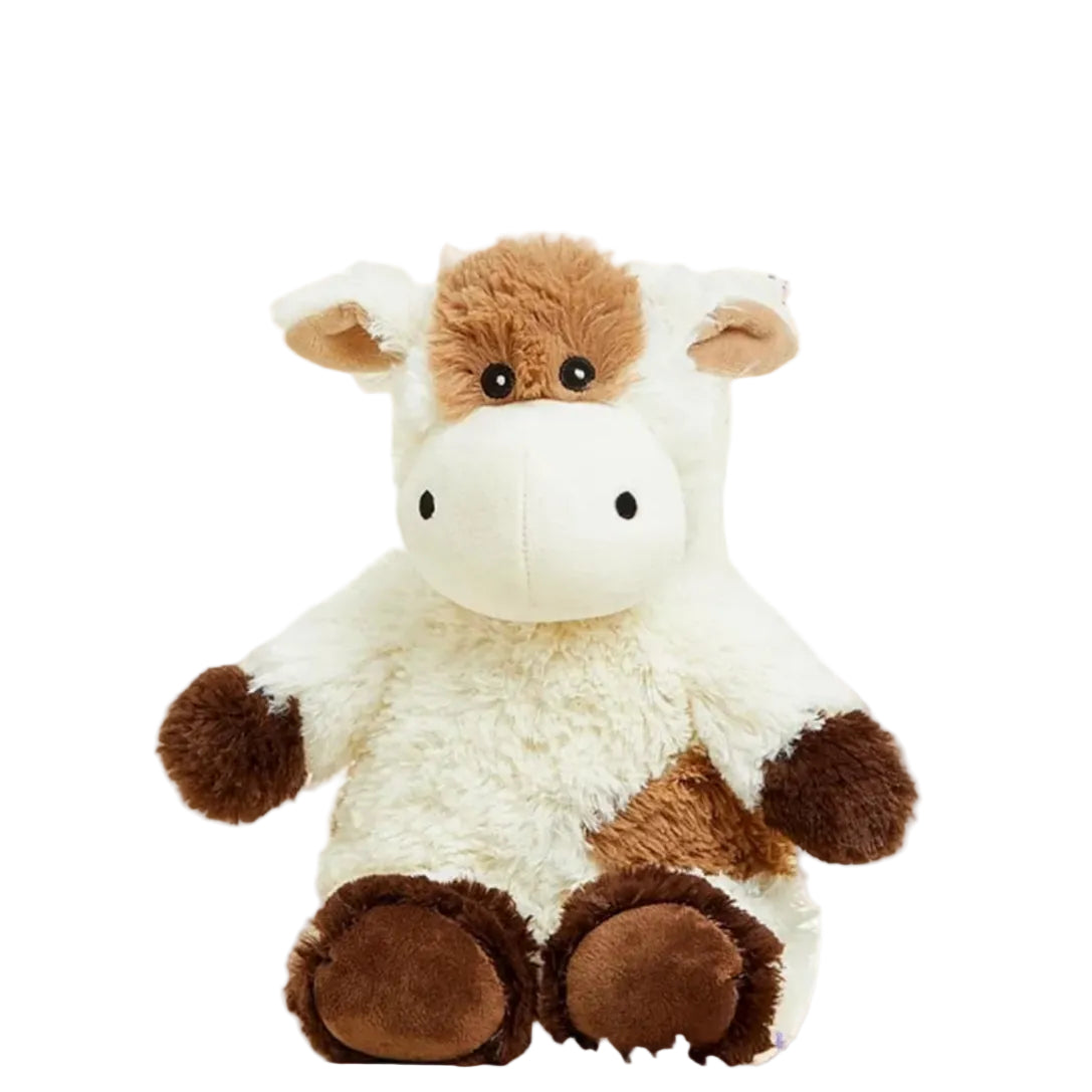 Warmos Co Microwavable Weighted Stuffed Animal, Lavender-Scented Cow Plushie, 1.5 lbs