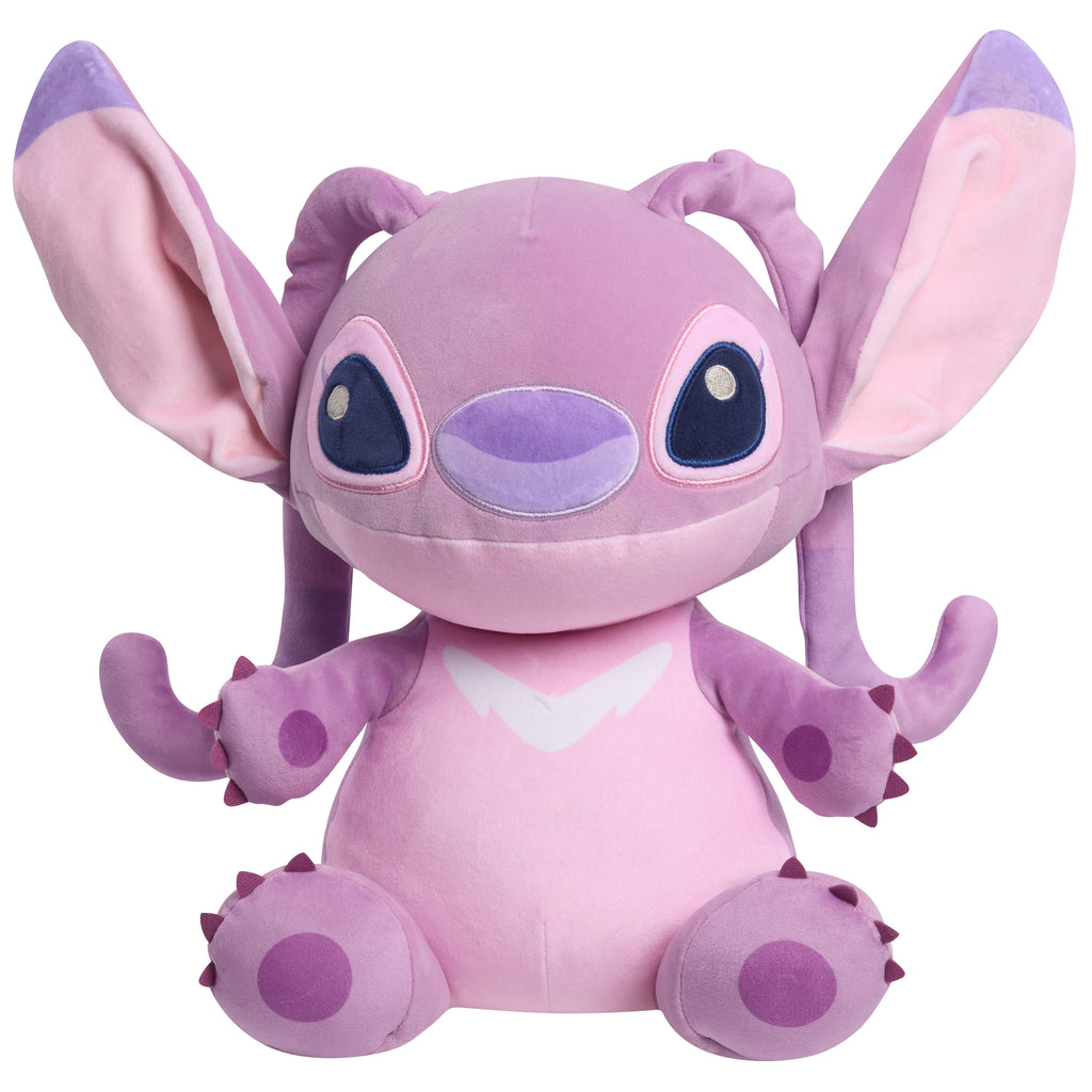 Warmos Co Stitch Comfort Weighted Plush Angel, 14-inch Stuffed Animal, Alien, Pink