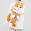 Warmos Co Cat Plush Toy, Soft Stuffed Cat with Weighted Paws & Tail, Realistic