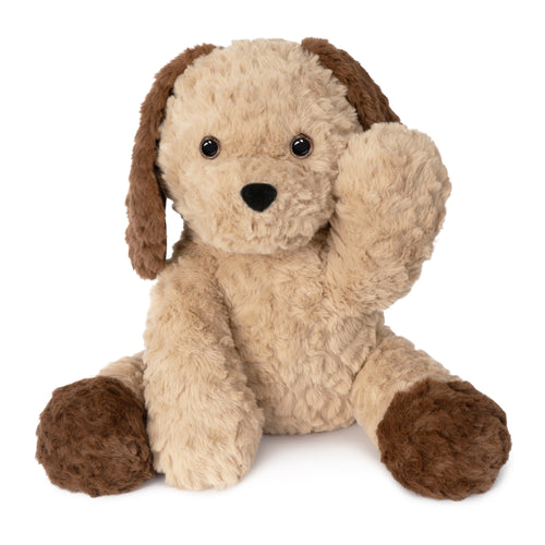 Warmos Co 13.8" Sitting Puppy Weighted Stuffed Animals,4 lb Giant Brown Dog Plush