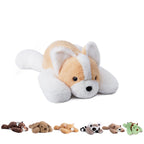 Warmos Co Weighted Corgi Stuffed Animals 20"Large Plush Toy,3.3lb Giant Weighted