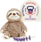 Warmos Co 13" Sloth Stuffed Animal, Microwavable Heated Plushies and Weighted