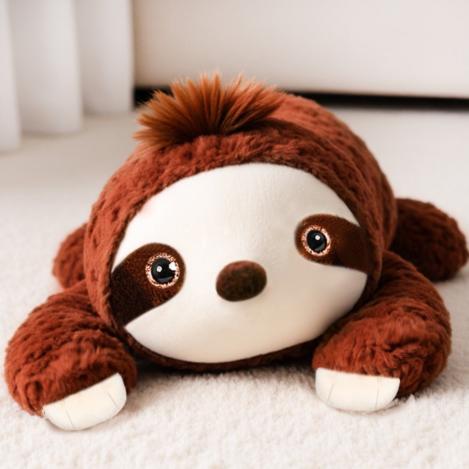 Warmos Co Stuffed Animal Plush Toy, Weighted Sloth, 3.3lb, Soft Faux Fur, 20 Inch