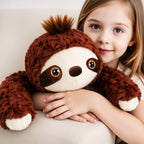 Warmos Co Stuffed Animal Plush Toy, Weighted Sloth, 3.3lb, Soft Faux Fur, 20 Inch