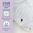 Warmos Co 13" Manatee Stuffed Animal, Microwavable Heated Plushies and Weighted
