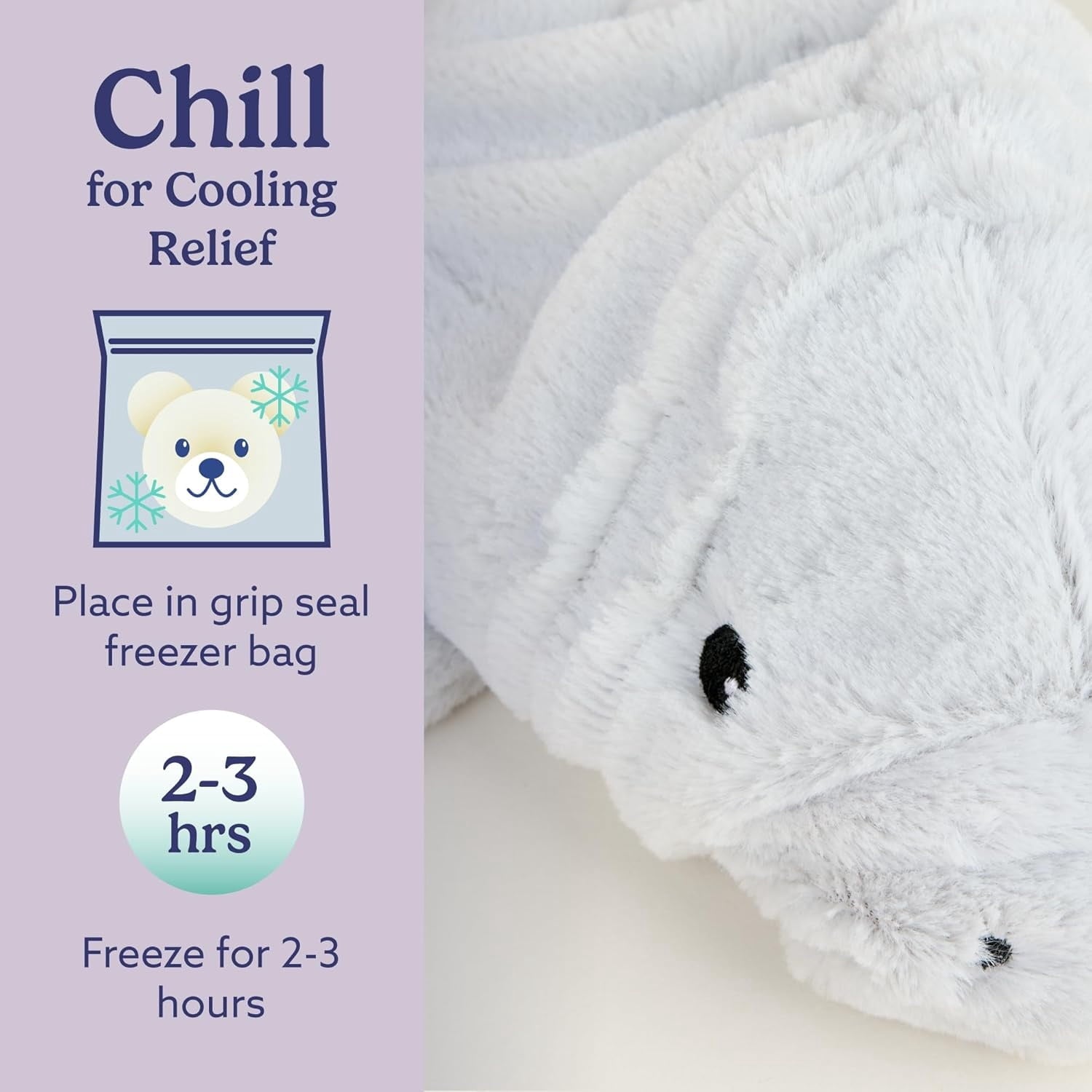 Warmos Co 13" Manatee Stuffed Animal, Microwavable Heated Plushies and Weighted