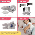 Warmos Co Lilly's Love Weighted Animal Sloth- Heatable Warmie Plush & Coolable
