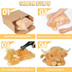 Warmos Co 22" Highland Cow Weighted Stuffed Animals, 4lbs Weighted Highland Cow