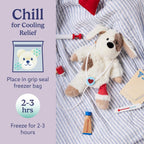 Warmos Co 13" Puppy Stuffed Animal, Microwavable Heated Plushies and Weighted
