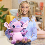 Warmos Co Stitch Comfort Weighted Plush Angel, 14-inch Stuffed Animal, Alien, Pink