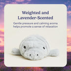 Warmos Co 13" Manatee Stuffed Animal, Microwavable Heated Plushies and Weighted